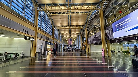 This is the Ronald Reagan National Airport Terminal in 2022. 