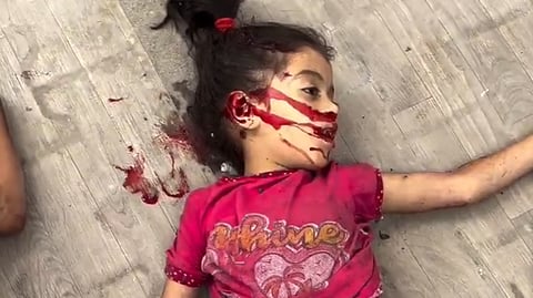 Layan Al-Sarsawi, a child killed in an Israeli airstrike on a residential apartment in Gaza City, contradicting the Israeli military's claim of a "humanitarian pause".