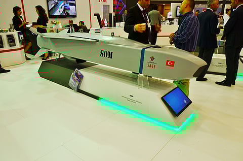 Stand-off missile SOM of Roketsan at IDEF 2015 