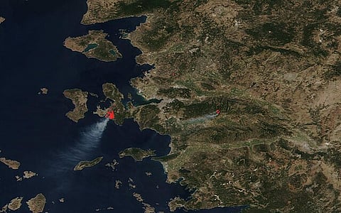 Wildfires in Izmir Province, Turkey, July 3, 2025