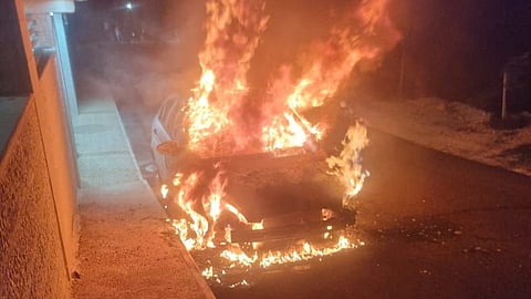 Israeli settlers subjected the Christian village of Taybeh in the West Bank to terror, igniting vehicles, among other crimes.