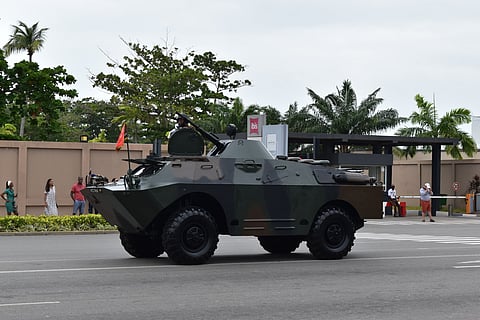 Beninese military vehicle (For illustrative purposes only)