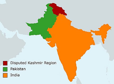 India, Pakistan and disputed Kashmir

