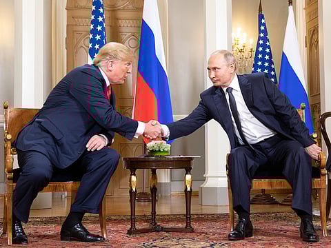 President Donald J. Trump and President Vladimir Putin on July 16, 2018.
