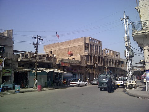 Baghdad street scene, 2012, similar to where Truskov was taken captive