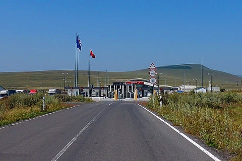 Georgia-Turkey border checkpoint, 2021.