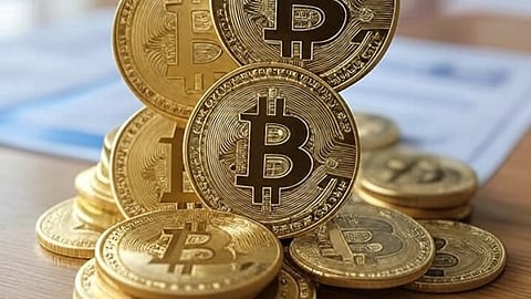 Illustration of Bitcoin.