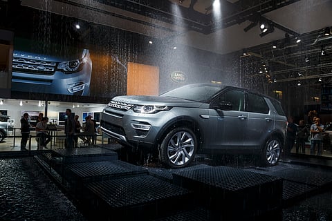 Jaguar Land Rover press conference the 2014 Paris Motor Show.