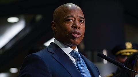 Mayor Eric Adams, on February 18, 2022.