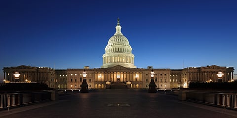U.S. Capitol at Dusk.