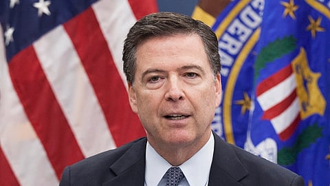 Ex-FBI Director James Comey addressing members of the media during a press briefing held June 13, 2016 at FBI Headquarters regarding the recent mass shooting at nightclub in Orlando, Florida. 
