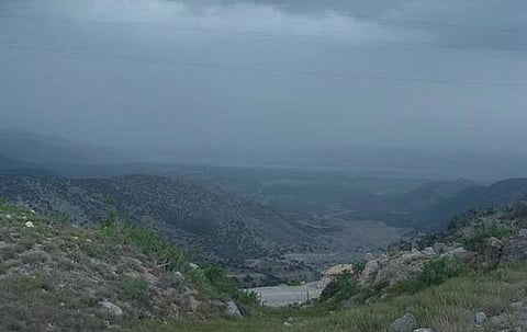 Kurram Agency of Pakistan, seen from Paktia Border line, Paktia province in Afghanistan