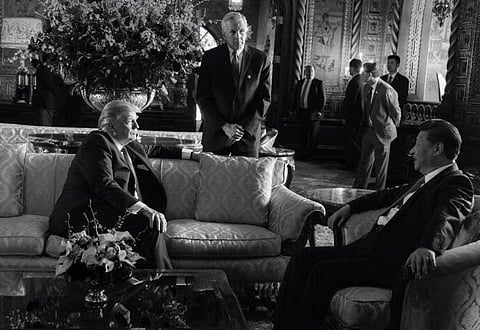 Trump and Xi during a meeting at Mar-a-Lago in Palm Beach, Florida, April 2017.