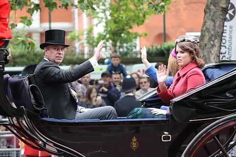 Prince Andrew and Princess Eugenie, June 2012.