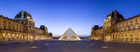 Louvre Courtyard, Looking West.