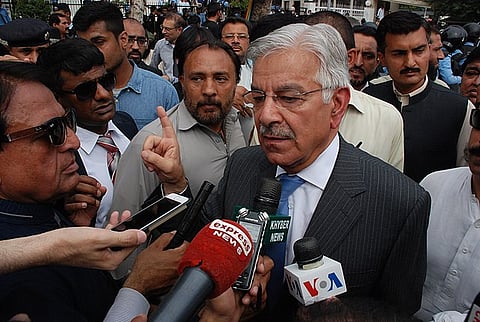 Pakistani Defence Minister Khawaja Asif.