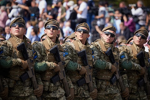 Ukrainian Army parade, 2021.