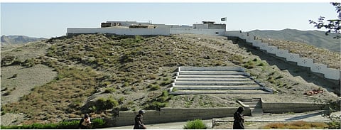 Afghan border post on the Pakistani border