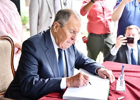 Russian Foreign Minister Sergey Lavrov.