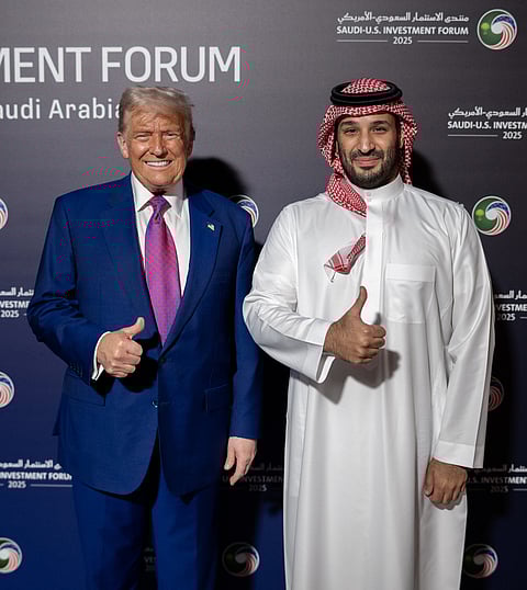 President Donald Trump and Crown Prince Mohammad Bin Salman, 2025.