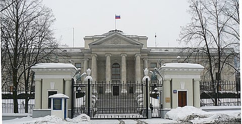 Russian embassy in Warsaw.