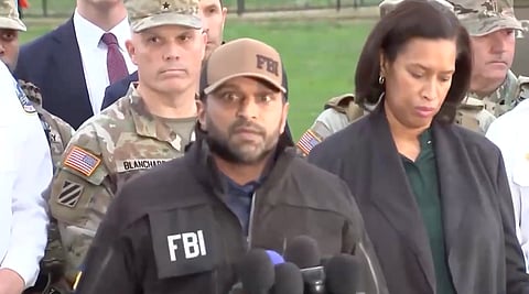 FBI Director Kash Patel addressing a targeted shooting of two West Virginia National Guard members near the White House on November 26, 2025.