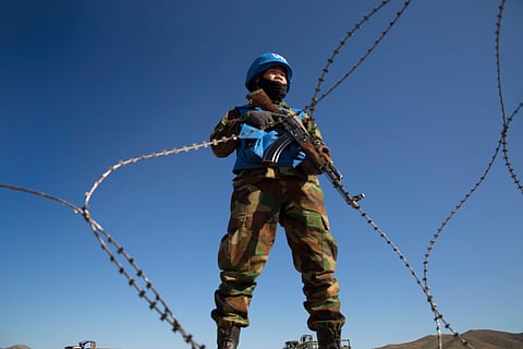 Royal Cambodian Armed Forces soldier during training, 2016.