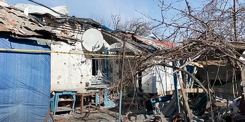 Destruction in Hualiapole, 2023.