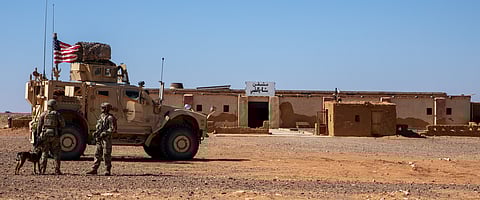 Joint Syrian/U.S. patrol, February, 2025.