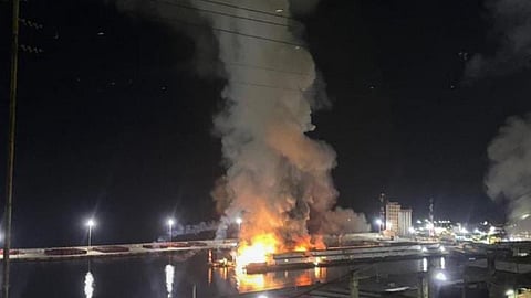 Explosions seen at strategic sites including military bases.