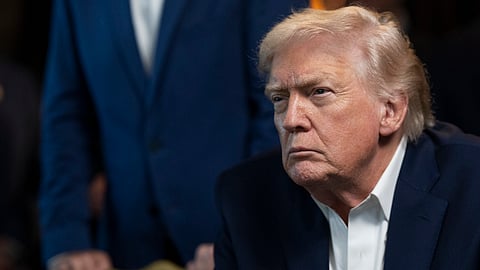  President Donald Trump monitors U.S. military operations in Venezuela, from Mar-a-Lago Club in Palm Beach, Florida, on Saturday, January 3, 2026.