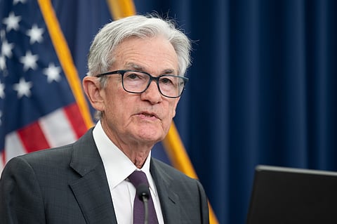 Chair Powell answers reporters' questions at the FOMC press conference on July 30, 2025.