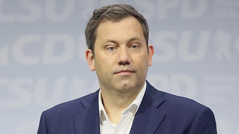 German Finance Minister and co-leader of the Social Democratic Party (SPD) Lars Klingbeil on 5 May 2025.