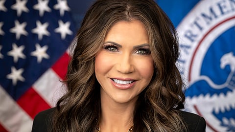Official portrait of US Secretary of Homeland Security Kristi Noem.