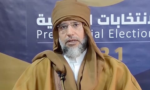 Saif al-Islam Gaddafi in 2021.