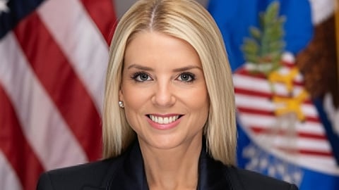Portrait of US Attorney General Pam Bondi, 11 December 2025.