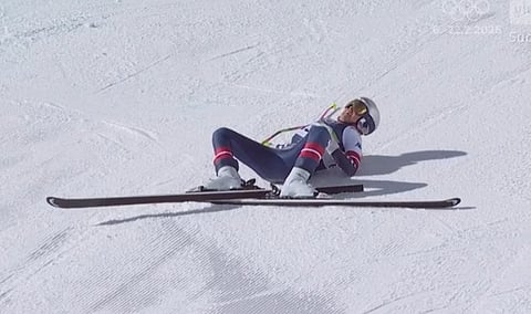 Lindsey Vonn Airlifted After Violent Crash Ends Olympic Downhill Bid