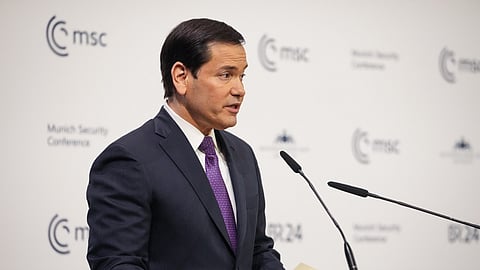 Secretary Marco Rubio delivers remarks to the Munich Security Conference in Munich, Germany, February 14, 2026. 