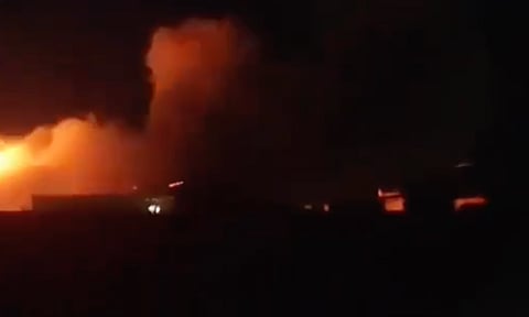 Intense Israeli Air Force bombardment strikes Lebanon on March 2, 2026.