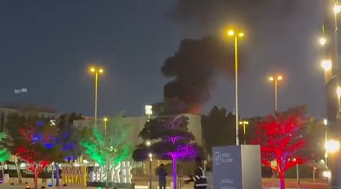 The US consulate in Dubai after it was hit by an Iranian drone. 