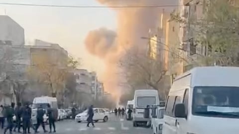 US-Israeli airstrikes on Tehran on 6 March, 2026.
