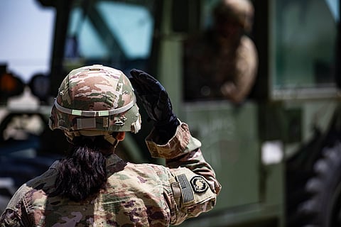 U.S. Army Soldiers provide logistics support in the U.S. Central Command area of responsibility.