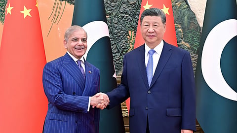 PM Shehbaz Sharif meets with President Xi Jinping in Beijing to mark 75 years of Pakistan-China diplomatic relations.