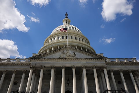 The U.S. Capitol building is seen in Washington, D.C. on April 17, 2026.