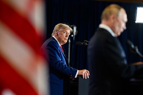 President Donald Trump and Russian president Vladimir Putin
