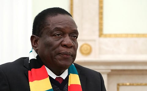 President of the Republic of Zimbabwe Emmerson Mnangagwa in 2019.