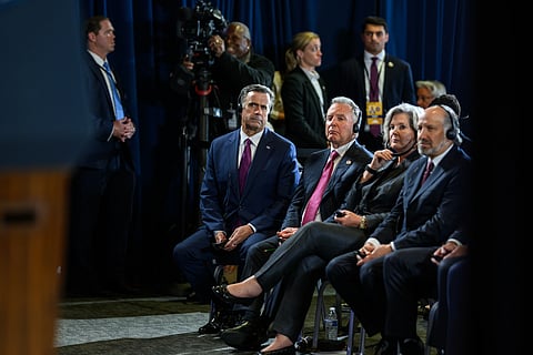 CIA Director John Ratcliffe, Middle East Envoy Steve Witkoff, Chief of Staff Susie Wiles, and Secretary of Commerce Howard Lutnick