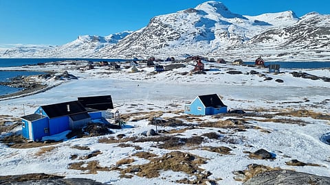 A small village close to Nuuk, Greenland