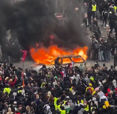 Macron Slams Trump's Claims Linking France Unrest to Migrants as 'Stupid'