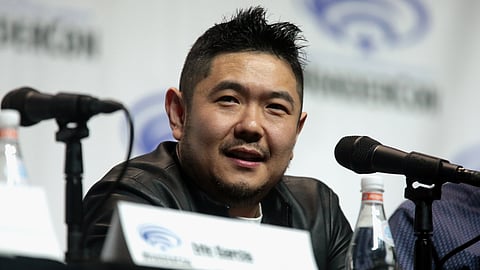 Eric Bauza speaking at the 2018 WonderCon, for "Batman Ninja", at the Anaheim Convention Center in Anaheim, California.